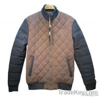 Men cotton winter quality jacket wholesale with two side pockets