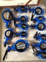 ductile iron wafer butterfly valve EPDM seat