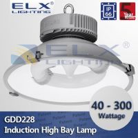 ELX Lighting die-casting aluminum lampshade nano-coating reflector tempered glass cover 40-300W high bay light