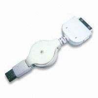 Retractable Cable, 1394 6P/M for iPod