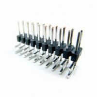 2.54mm Dual Row Pin Header with Right Angle Type- 2 x 10P