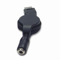 USB A Type Male to 3, 511 DC Jack Retractable Cable, Various Specifications are Available