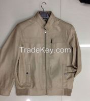 309 Men's fashion pu jackets(men's coats, men's suit  tops)