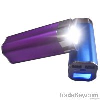 high capacity specal power bank charger with LCD display an LED torch