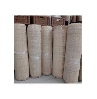 1/2 Open Weaving Mesh Raw Rattan Cane Webbing Materials// Ms. Phoebe: +84344010866