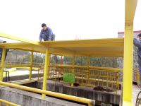 FRP hollo panel cover for sewage plant