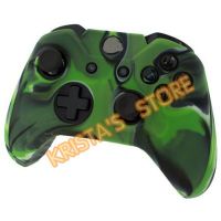 30PCS/LOT New Camouflage Protective Silicone Case Cover For XBOX One Controller Colors Grey + White