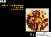 Yellow plum tropicana fruits tea