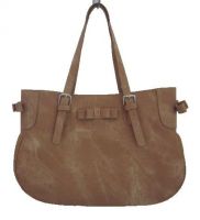 Bow tie rounded bottom tote bag
