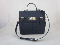 Double buckle with turnlock satchel