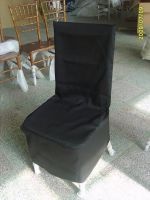 Black chair cushion