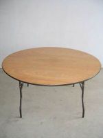 Folding wood table / wedding round folding table