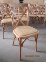 High quality wood cross chair manufactory