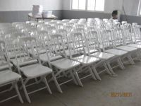 Folded chiavari chairs