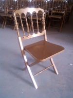 Folding golden chiavari chairs