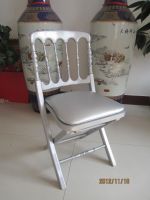 Silver chivari chair