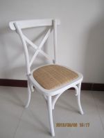 Wood cross chair
