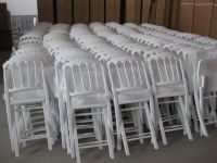 Silver folding chiavari chairs