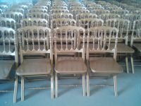Lime wash folding chairs