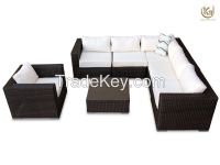 Rattan furniture garden sofa set