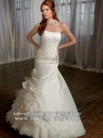 Mermaid ruffle handcrafted masterpieces Organza beads detail bridal dress RE13035
