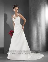 Halter Satin Bridal dresses RE13029