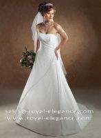 Silk Chiffon Wedding Gowns RE13016