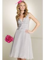 V-neckline Chiffon bridemaid dress RE12023