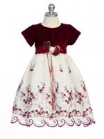 Embroidery Flower Girl dress RE2059