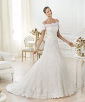 Short Sleeve Lace Wedding Gowns