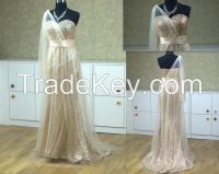 Golden Prom dress RE12053