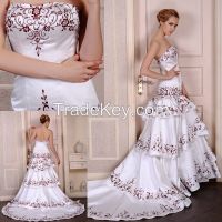 Embroidered bridal dresses RE13152