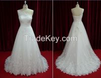 One shoulder A line Lace Wedding Dresses RE13166