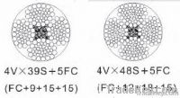 Steel wire rope 4V Strand