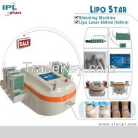 2014 hot sale dual wave lipo laser slimming machines with 26 lamps optional