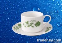 Porcelain Coffee Cup & Saucer Sets with Customized Design