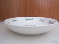 Porcelain Pasta Bowl, Customized Logos or Designs are Accepted