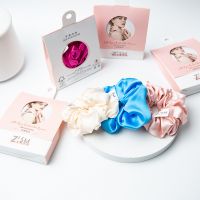  Elastic Hairbands 100% Pure Silk Hair Scrunchies For Women