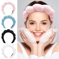 Custom Logo Soft Puffy Padded Terry Hair Bands Towel Cloth Fabric Wrist Head Band Headband Wig