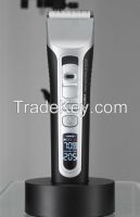 Digital Stainless+Ceramic Blade Hair Clipper with LCD Display (CHC-968)
