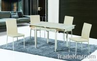 2013promotion high quality rectangular extendable glass dining table