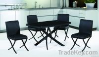 latest designed promotion metal frame dining table