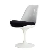 Tulip side chair, Dining room chair, Coffee chair, Tulip chairs, White plastic chair