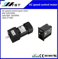 three phase micro mini 6w ac speed control gear motor