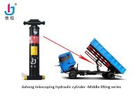 Middle-mounted multi-stage telescopic hydraulic cylinder for dumper MS-HG180