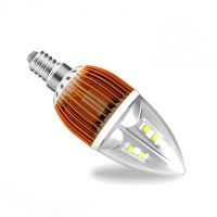 5W crystal LED Chandelier bulbs, LED candle bulbs with good quality LED chips, 75Ra, seoul