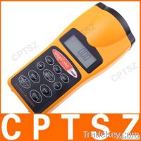 Foot/Meter ultrasonic distance meter with laser pointer, LCD screen