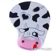 New!! Cow Design Cute Warmest Silicone Wrist-rest Mouse Pad Wholesale