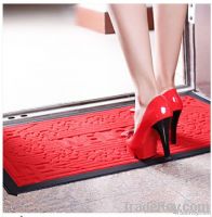 2013 New !!! Red Rubber Polypropylene Fiber Anti slip Floor Mat