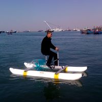 China YAWA Water Bicycle Water Bike Sea Bicycle Sea Bike Pontoon Pedal Boat Hydro Bike Price